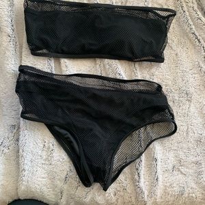 🔥 black mesh bikini 🔥